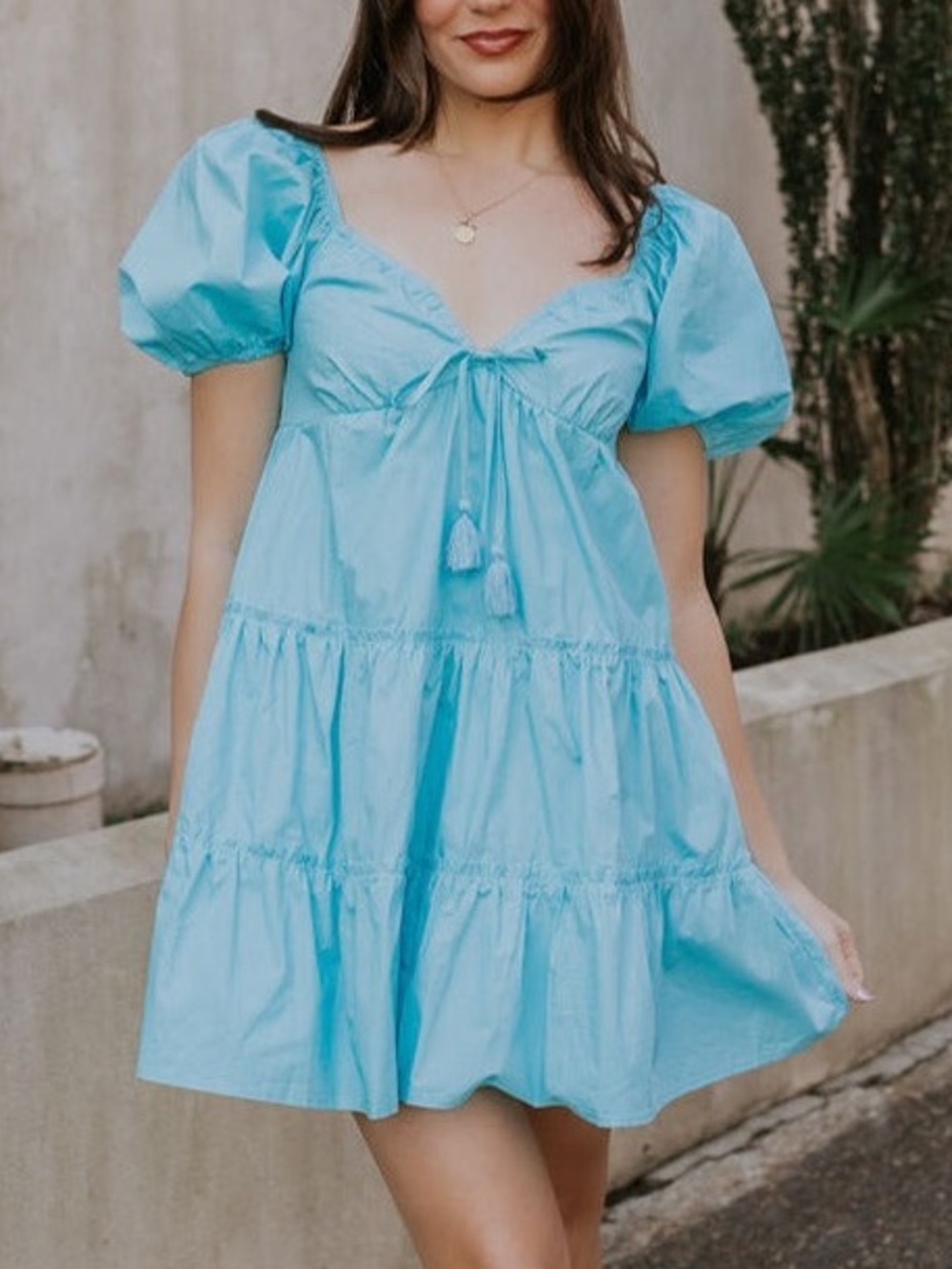 Blue Mini Dress